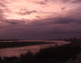 Senset at the Mekong river